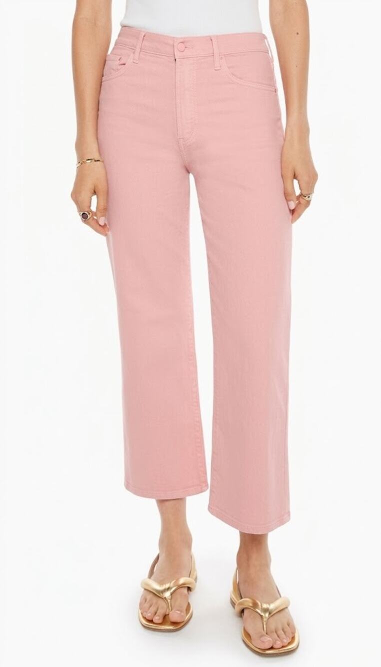 MOTHER The Mid Rise Maven Ankle - Long Time No Candlelight Peach Sz 26 NWT D0048